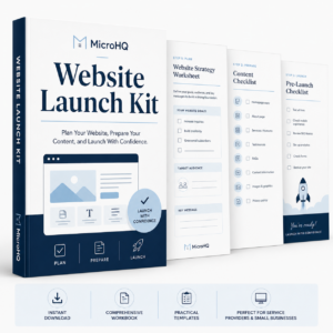 MicroHQ Small Business Website Launch Kit